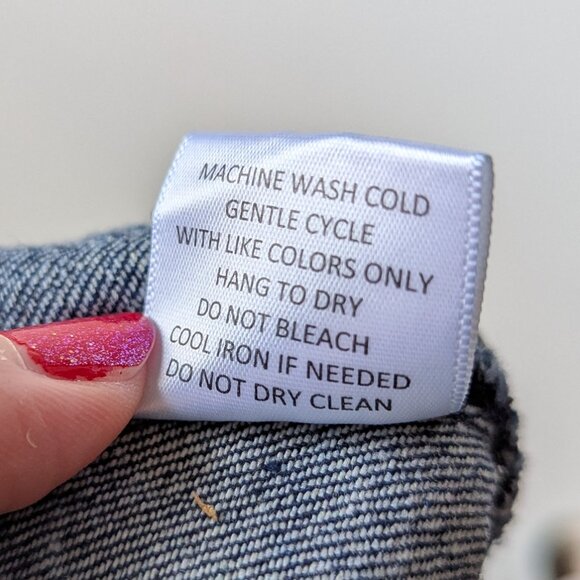 Generation K Asymmetrical Demin Mini Jean Skirt Size 4 - Picture 9 of 10